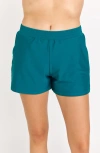 Calypsa Classic Fit Swim Shorts With Panty In Blue