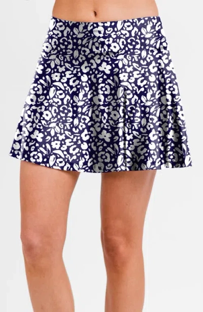 CALYPSA CALYPSA FLOWY SWIM SKIRT WITH SHORTS