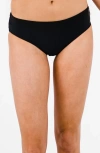 Calypsa Full Coverage Bikini Bottom In Black