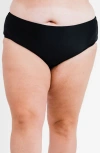 Calypsa Full Coverage Bikini Bottom In Black
