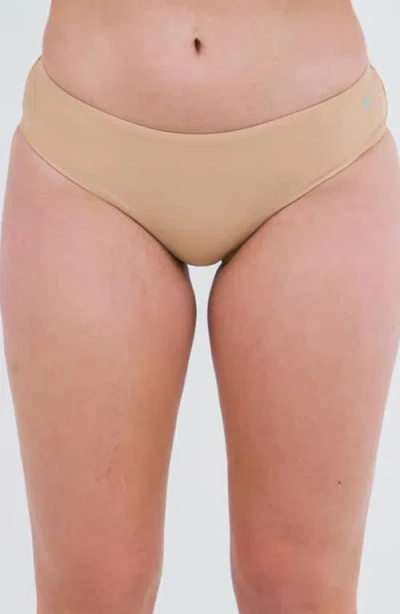 Calypsa Full Coverage Bikini Bottom In Honey