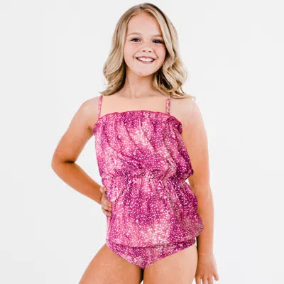 Calypsa Kids' Girl's Belle One-piece Swimsuit In Pink