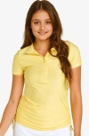 Calypsa Half-zip Adele Swim Top In Yellow