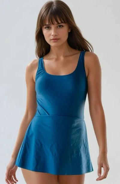 Calypsa Women's Hayley Swim Dress In Blue