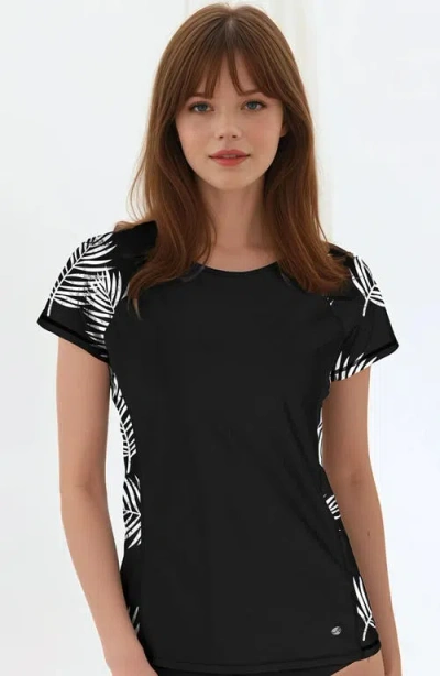 Calypsa Loose Fit Adele Swim Top In Black