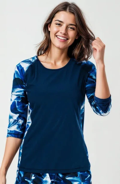 Calypsa Loose Fit Margaux Swim Top In Multi