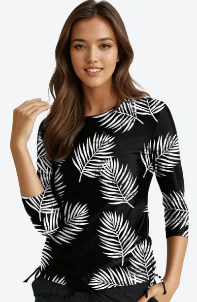 Calypsa Margaux Swim Top In Black