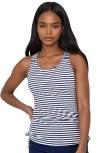 Calypsa Maya Tankini Swim Top With Removable Cups In Black