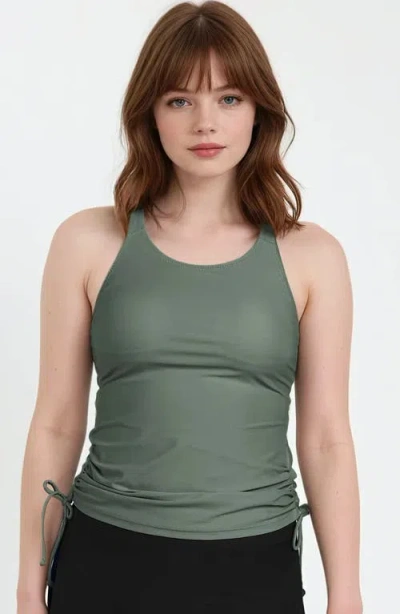 CALYPSA CALYPSA MAYA TANKINI SWIM TOP WITH REMOVABLE CUPS