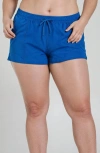 Calypsa Plus Size 2"-3" Board Shorts In Blue
