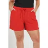 Calypsa Women's 2"-3" Board Shorts In Red