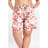 Calypsa Plus Size 7" Board Shorts