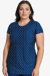 Calypsa Plus Size Anna Swim Tunic In Blue