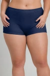Calypsa Plus Size Boyshorts In Blue