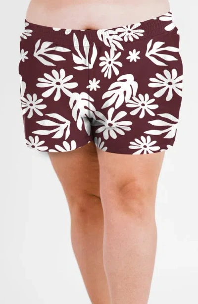 Calypsa Plus Size Classic Fit Swim Shorts With Panty