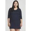Calypsa Plus Size Gia Swim Tunic In Black