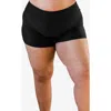 Calypsa Plus Size Swim Shorts In Black