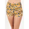 Calypsa Plus Size Swim Shorts In Multi