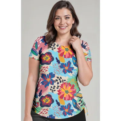 CALYPSA CALYPSA SHORT SLEEVE ADELE SWIM TOP