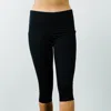 Calypsa Women's 17" Capri Leggings In Black