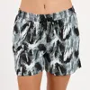 Calypsa Women's 4" Board Shorts In Silver