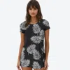 Calypsa Plus Size Short Sleeve Adele Swim Top In Black