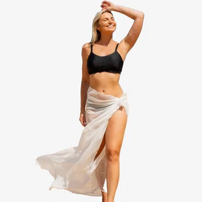 Calypsa Women's  Sarong In White
