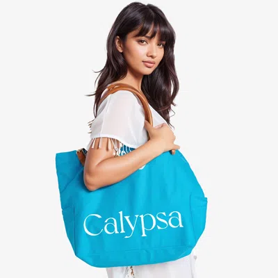 Calypsa Women's Canvas Beach Bag In Multi
