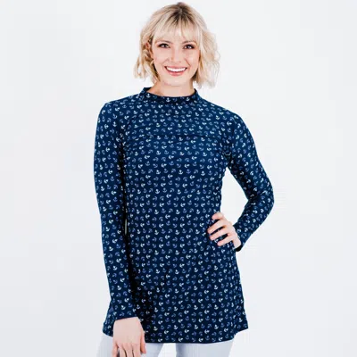 Calypsa Women's Jenna Swim Tunic In Blue