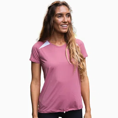 Calypsa Women's Loose Fit Cinched Tee In Multi