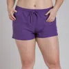 Calypsa Women's Plus 2"-3" Board Shorts In Beige