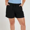 Calypsa Women's Plus 4" Board Shorts In Black