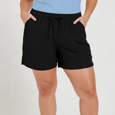 Calypsa Women's Plus 4" Board Shorts In Black