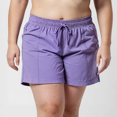 Calypsa Women's Plus 4" Board Shorts In Purple