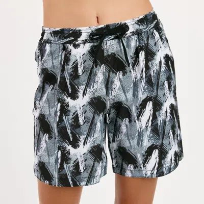 Calypsa Women's Plus 7" Board Shorts - Patterns In Grey