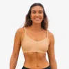 Calypsa Women's Plus Adjustable Strap Swim Bra In Gold