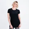 Calypsa Women's Plus Anna Longer Length Swim Tunic In Black