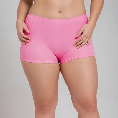 Calypsa Women's Plus Boyshorts In Pink