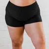 Calypsa Plus Size Swim Shorts In Black