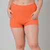 Calypsa Women's Plus High Waisted Swim Shorts In Pink