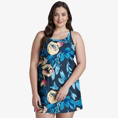 CALYPSA WOMEN'S PLUS LEXI TANKINI SWIM TUNIC