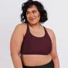 Calypsa Women's Plus Racerback Swim Bra In Pink
