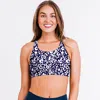 Calypsa Women's Racerback Swim Bra In Multi