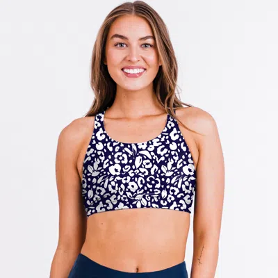 Calypsa Women's Racerback Swim Bra In Multi