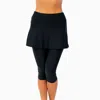 CALYPSA WOMEN'S SKIRTED SWIM CAPRIS