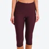 CALYPSA WOMEN'S WOMEN'S HIGH WAISTED CAPRI SWIM LEGGINGS