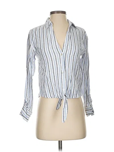 Pre-owned Calypso St Barth 3/4 Sleeve Blouse In Blue