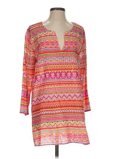Pre-owned Calypso St Barth 3/4 Sleeve Blouse In Pink