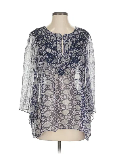 Pre-owned Calypso St Barth 3/4 Sleeve T-shirt In Blue