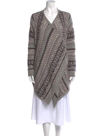 Pre-owned Calypso St Barth Alpaca Striped Sweater In Multi